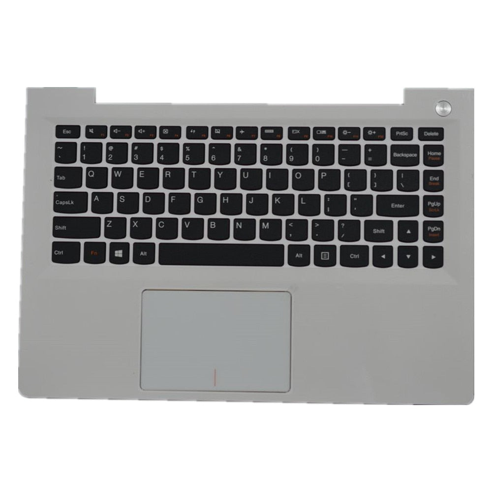 Laptop Upper Case Cover C Shell & Keyboard & Touchpad For Lenovo ideapad 500S-13ISK Color Silvery US English Layout