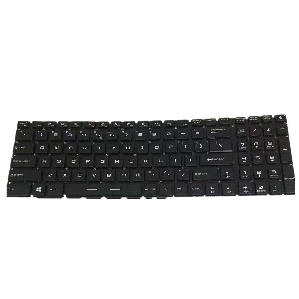 Laptop Keyboard For MSI For WF76 Black US English Edition