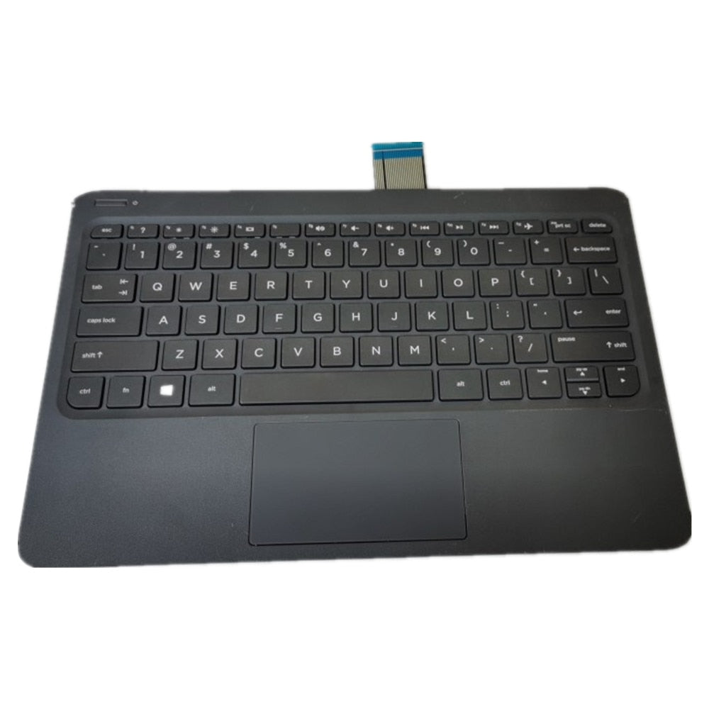 Laptop Upper Case Cover C Shell & Keyboard & Touchpad For HP Stream 11 Pro G4 EE Black L02776-001