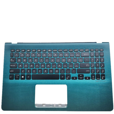 Laptop Upper Case Cover C Shell & Keyboard For ASUS X530UA X530UF X530UN-1A X530UN-1B X530UN-1D X530UN-1E X530UN-1G X530UN-2F Colour Blue US English Layout