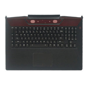 Laptop Upper Case Cover C Shell & Keyboard & Touchpad For Lenovo ideapad Y900-17ISK Color Black US English Layout