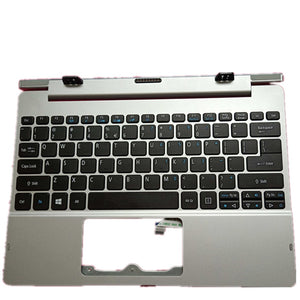 Laptop Upper Case Cover C Shell & Keyboard For ACER For Aspire Switch SW5-111 SW5-111P Silver US English Layout