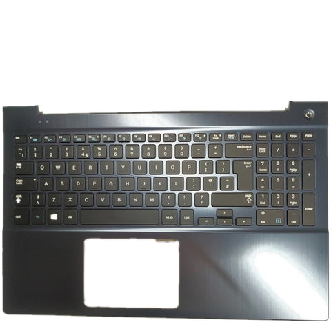 Laptop Upper Case Cover C Shell & Keyboard For Samsung NP780Z5E Black US English Layout