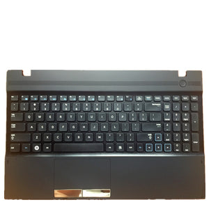 Laptop Upper Case Cover C Shell & Keyboard & Touchpad For Samsung NP300V3A Black US English Layout