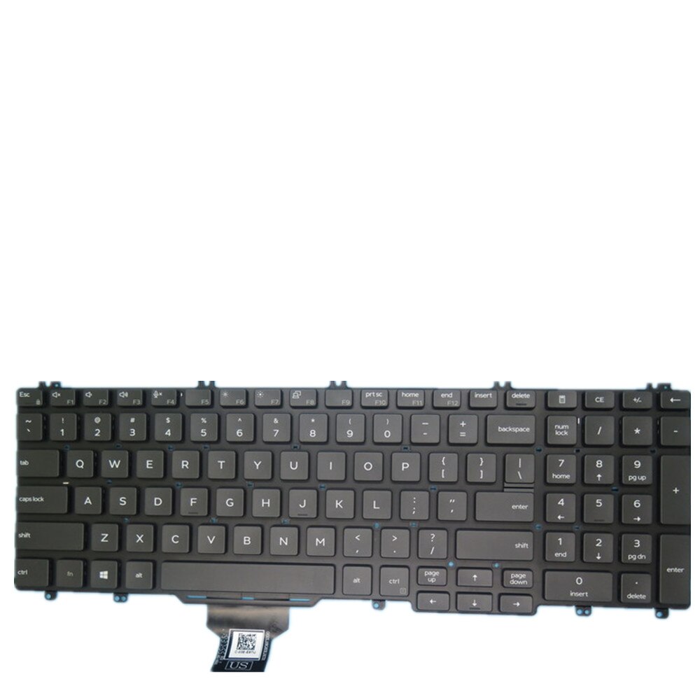 Laptop Keyboard For DELL Latitude 5511 US UNITED STATES edition Colour Black