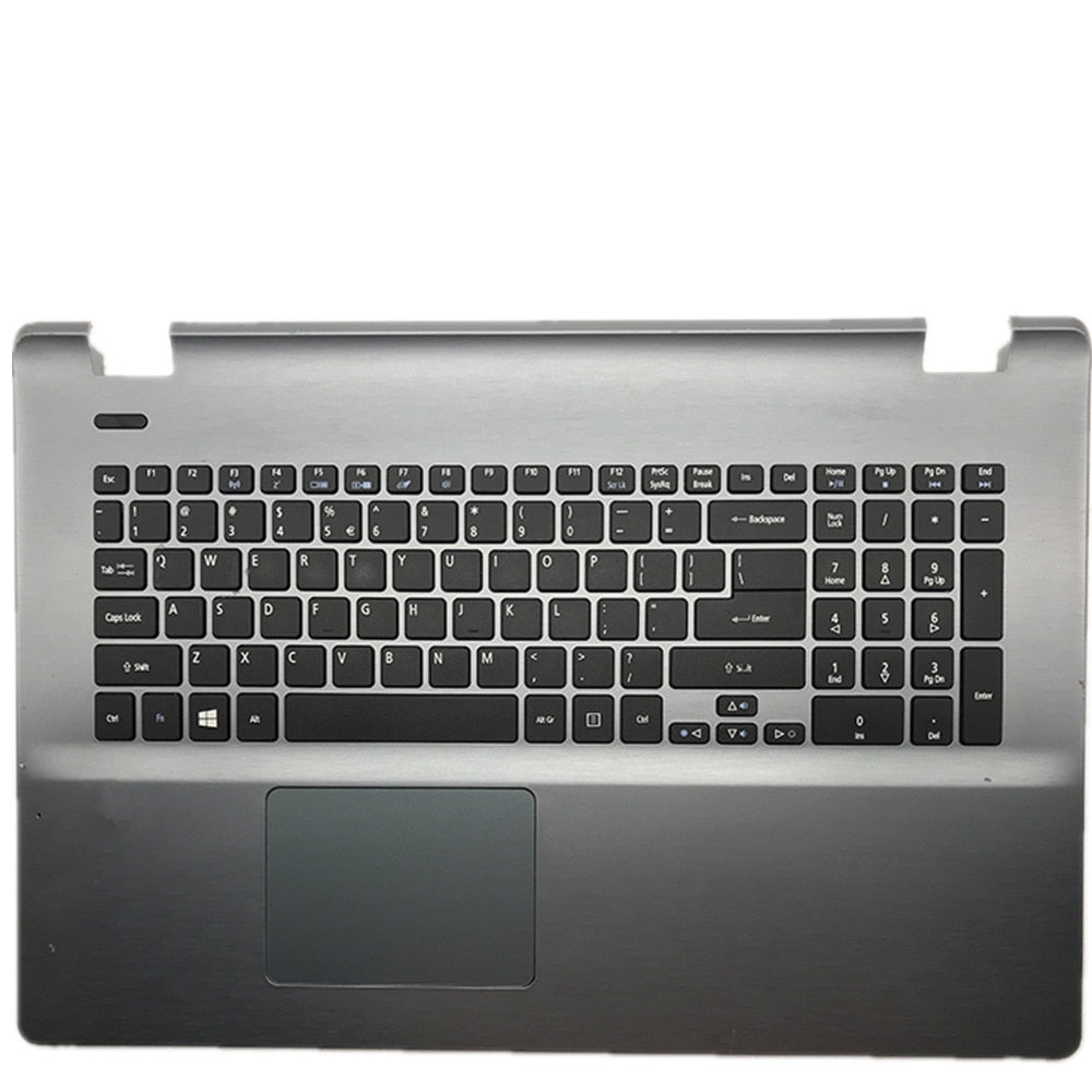 Laptop Upper Case Cover C Shell & Keyboard & Touchpad For ACER For Chromebook 11 C771 C771T Silver US English Layout