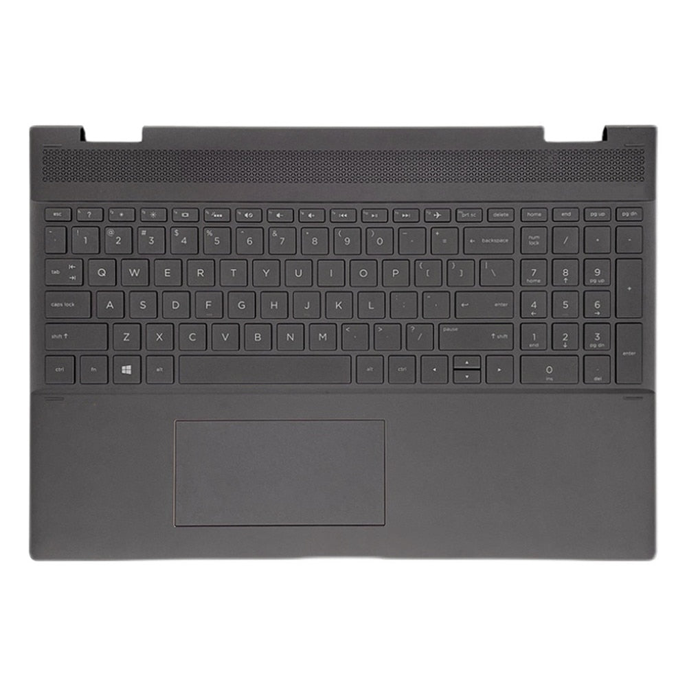 Laptop Upper Case Cover C Shell & Keyboard & Touchpad For HP Spectre 15-CH 15-ch000 x360 Black US English Layout Small Enter Key Layout