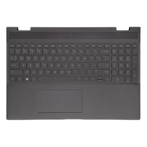 Laptop Upper Case Cover C Shell & Keyboard & Touchpad For HP Spectre 15-CH 15-ch000 x360 Black US English Layout Small Enter Key Layout