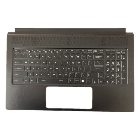 Laptop Upper Case Cover C Shell & Keyboard For MSI WS75 Black US English Layout Small Enter Key Layout
