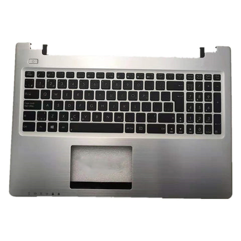 Laptop Upper Case Cover C Shell & Keyboard For ASUS E56 E56CB Silver US English Layout Big Enter Key Layout