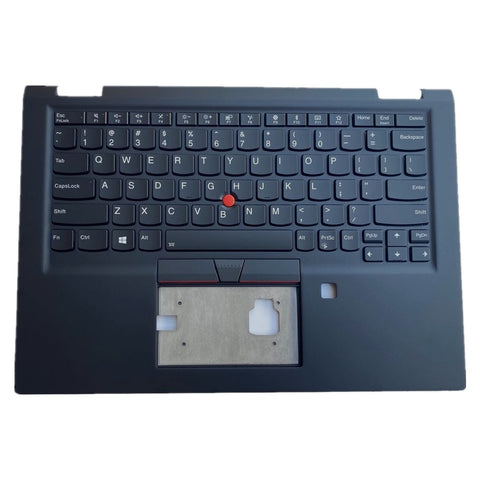 Laptop Upper Case Cover C Shell & Keyboard For Lenovo ThinkPad X395 Color Black US English Layout