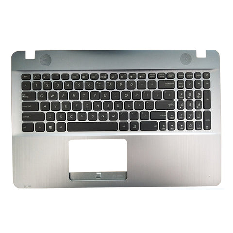 Laptop Upper Case Cover C Shell & Keyboard For ASUS F541 F541SA F541SC F541UA F541UV Silver US English Layout Small Enter Key Layout