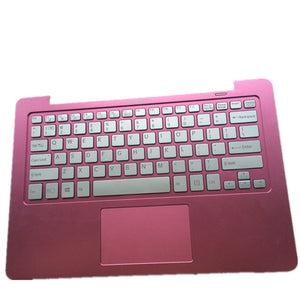 Laptop Upper Case Cover C Shell & Keyboard & Touchpad For SONY SVF11 SVF11N SVF11N13CXS Red US English Layout