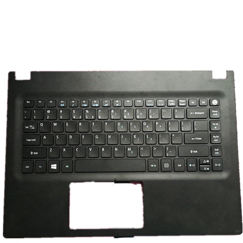 Laptop Upper Case Cover C Shell & Keyboard For ACER For Aspire E5-491G Black US English Layout