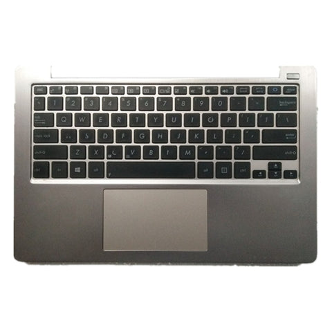 Laptop Upper Case Cover C Shell & Keyboard & Touchpad For ASUS Q200 Q200E Silver US English Layout Small Enter Key Layout