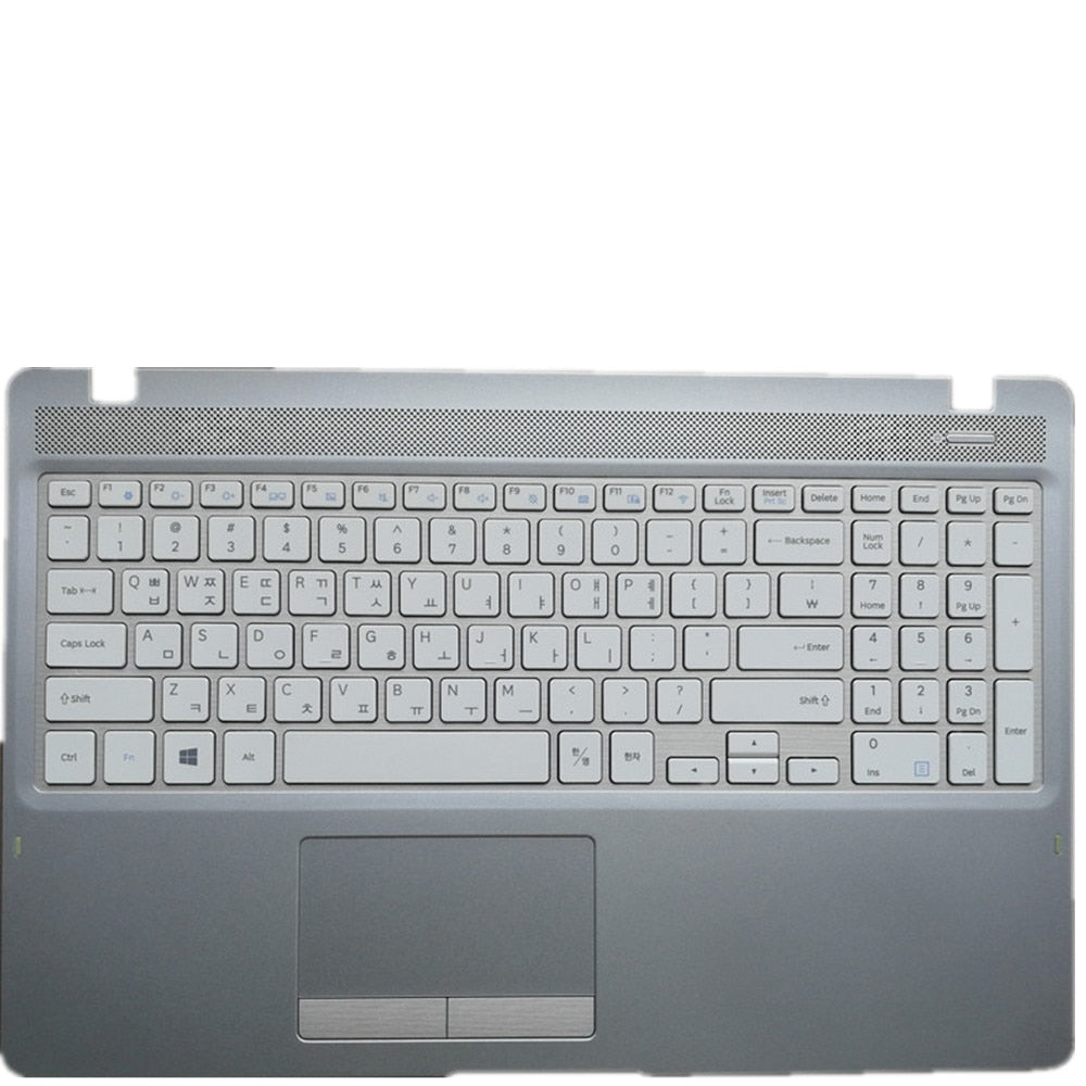 Laptop Upper Case Cover C Shell & Keyboard & Touchpad For Samsung NP500R5K NP500R5H NP500R5L Silver KR English Layout