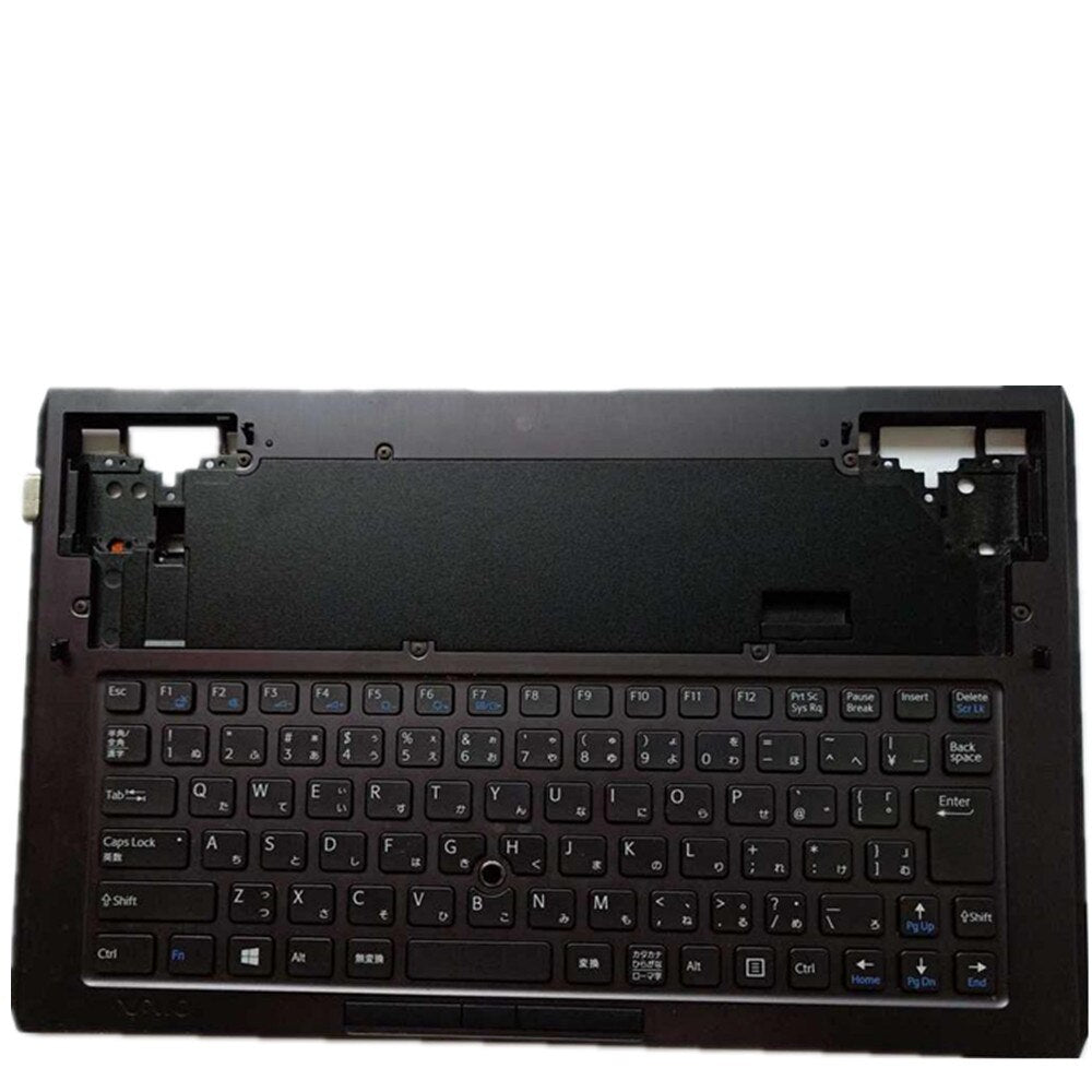 Laptop Upper Case Cover C Shell & Keyboard & Touchpad For SONY SVD11 duo11 SVD11213CXB SVD11215CDB SVD11215CXB SVD11215CYB SVD112190S SVD112190X SVD1121BPXB SVD11223CXB Black JP English Layout
