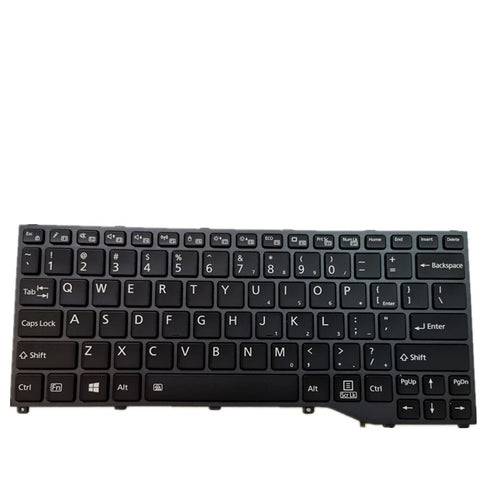 Laptop Keyboard For Fujitsu Lifebook U728 US UNITED STATES edition Colour Black With Backlight