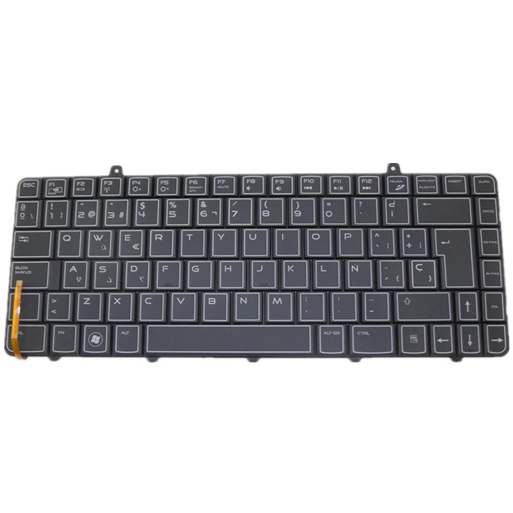 Laptop Keyboard For Dell For Alienware m15 R2 Black SP Spanish edition