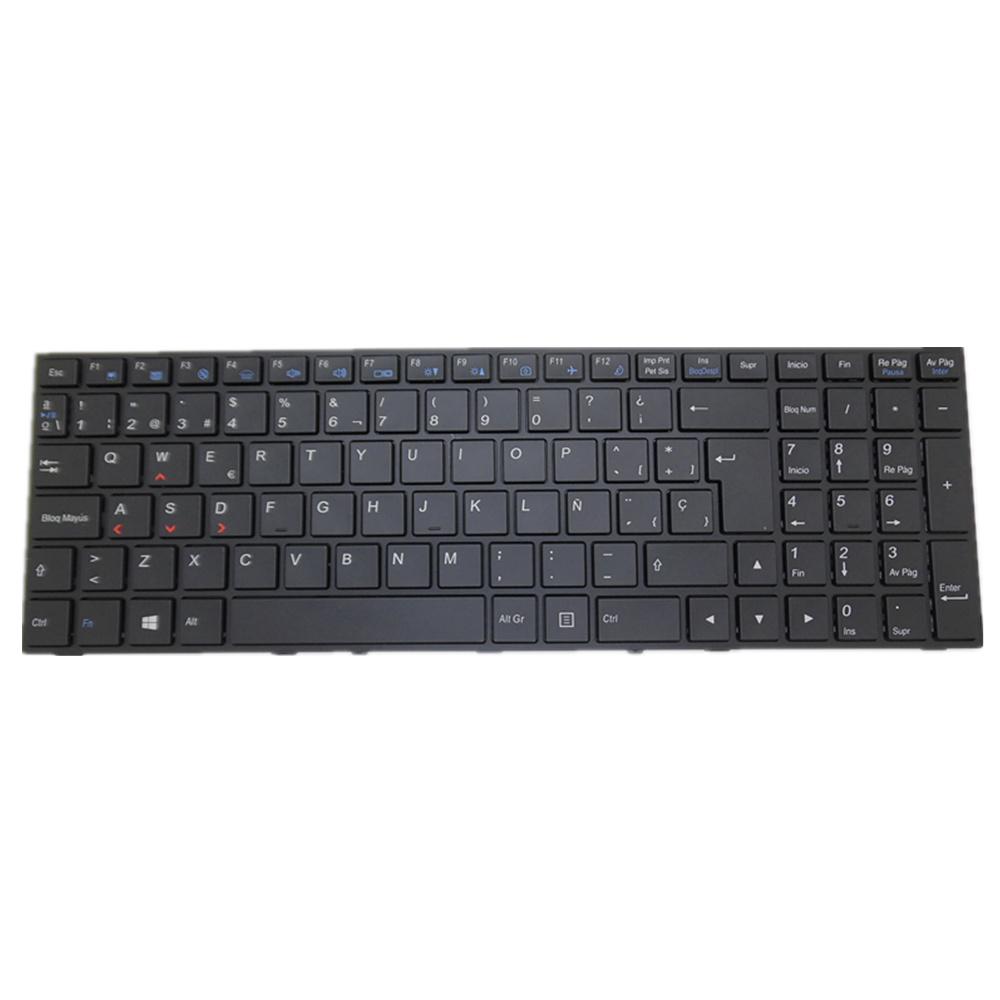 Laptop Keyboard For CLEVO P670RA P670RE3 P670RE3-G P670RE6 P670RE6-G P670RG P670RG-G P670SA P670SE P670SG Colour black With Backlight SP Spanish Edition
