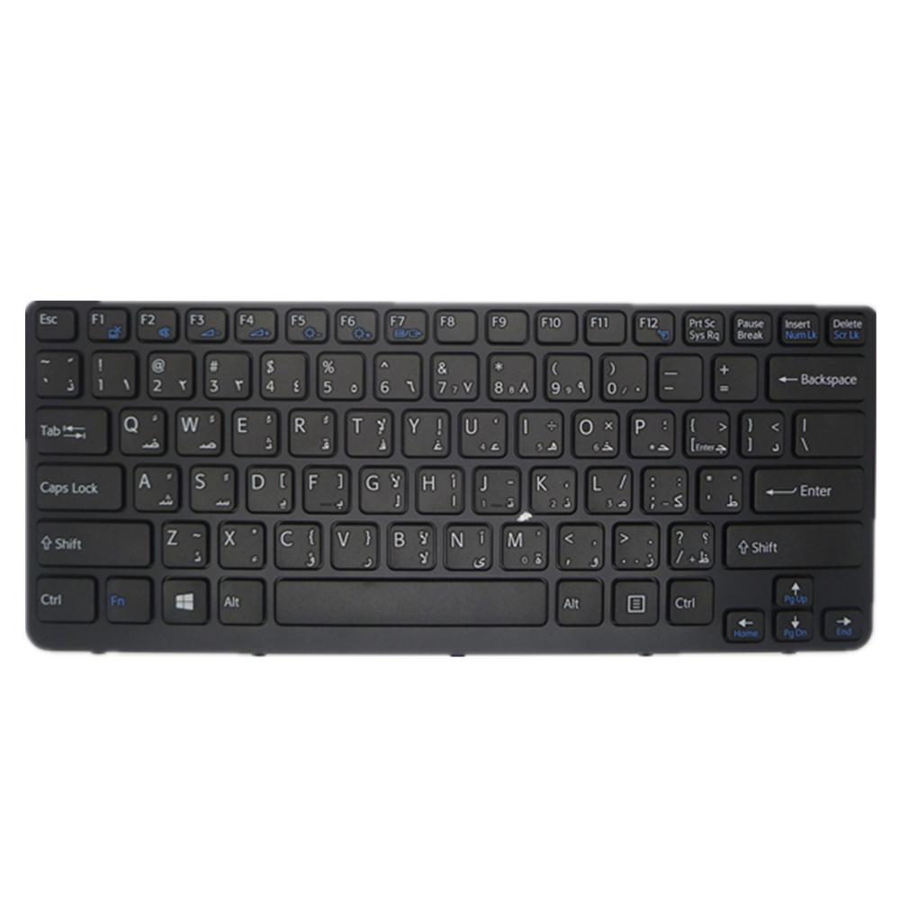 Laptop Keyboard For SONY SVE15 SVE15111FDW SVE15112FXS SVE15113FDW SVE15113FXS SVE15114FXS SVE15115FXS SVE151190S SVE151190X SVE1511AFXS SVE1511BGXS SVE1511CFXS Colour Black AR Arabic Edition