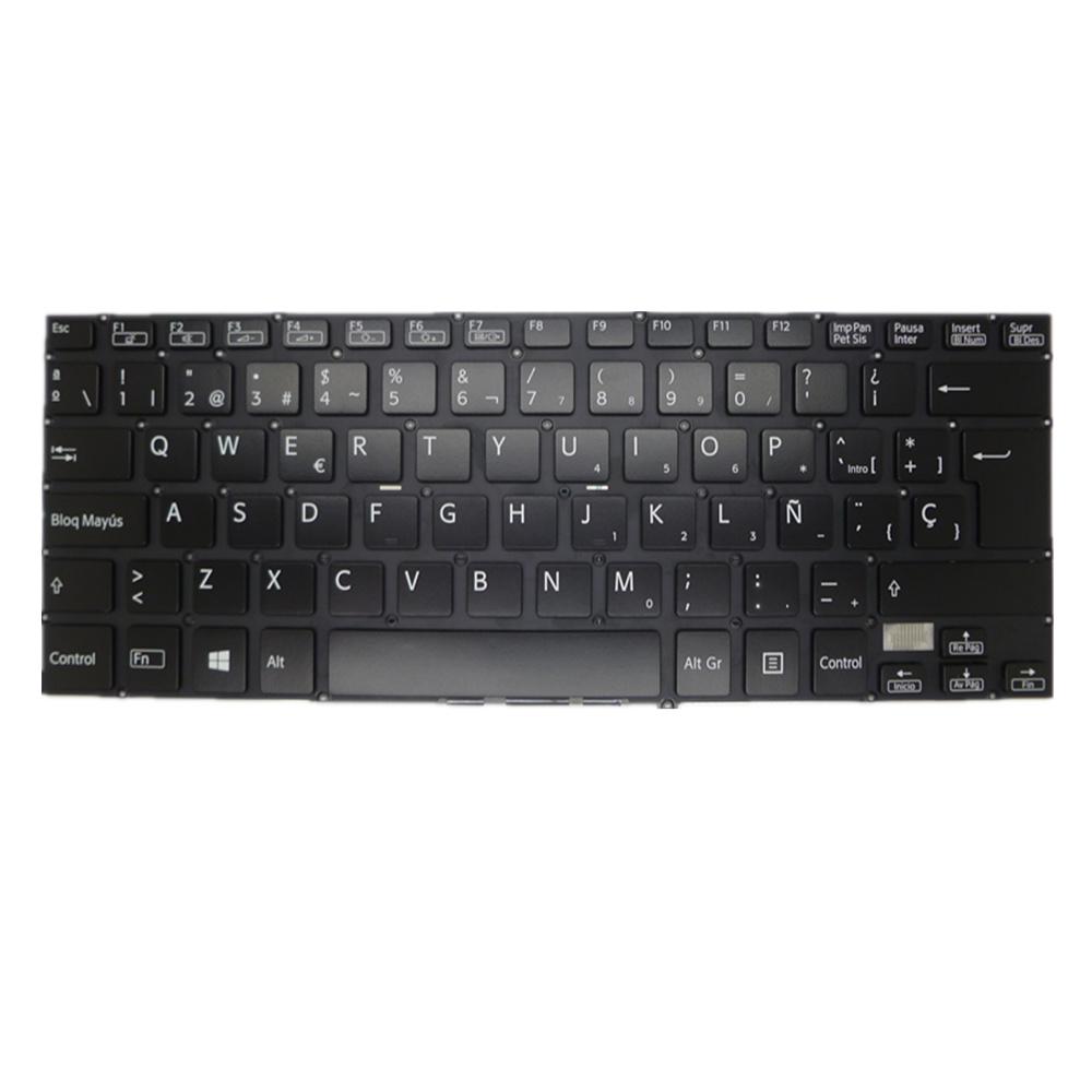 Laptop Keyboard For SONY SVT13 SVT13112FXS SVT13113FXS SVT13114GXS SVT13115FDS SVT13116FXS SVT13118FXS SVT131190S SVT131190X SVT1311CGXS SVT1311EFYS SVT13132CXS  Colour Black SP Spanish Edition