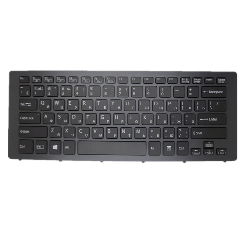 Laptop Keyboard For SONY SVE15 SVE15111FDW SVE15112FXS SVE15113FDW SVE15113FXS SVE15114FXS SVE15115FXS SVE151190S SVE151190X SVE1511AFXS SVE1511BGXS SVE1511CFXS Colour Black RU Russian Edition