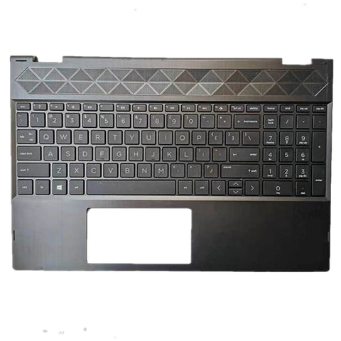 Laptop Upper Case Cover C Shell & Keyboard For HP Pavilion 15-CR 15-cr0000 x360 Black 