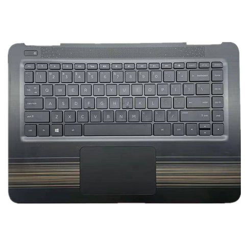 Laptop Upper Case Cover C Shell & Keyboard & Touchpad For HP Pavilion 14-AV 14-av000 Black 