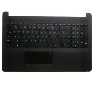 Laptop Upper Case Cover C Shell & Keyboard & Touchpad For HP 255 G6  Black 