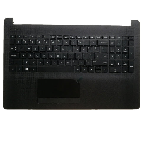 Laptop Upper Case Cover C Shell & Keyboard & Touchpad For HP 258 G6  Black 