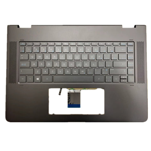Laptop Upper Case Cover C Shell & Keyboard For HP Spectre 15-BL 15-bl000 x360 15-bl100 x360 15-bl010ca Black 912995-db1