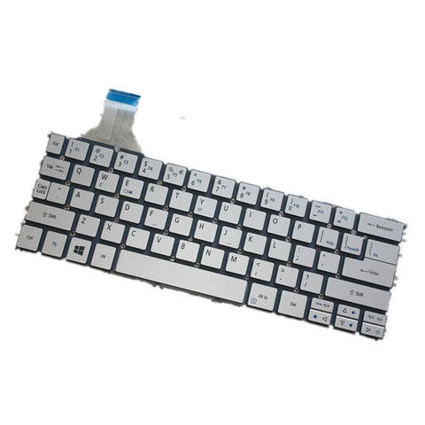 Laptop keyboard for ACER Aspire P3-131 P3-171 Colour Silver US united states edition MP-12Q30J06200 Single Keyboard