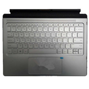 Laptop Keyboard Upper Case Cover For PalmRest For HP Spectre 12-A 12-a000 12-a008nr x2 Silver 