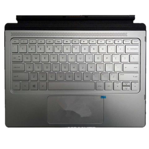 Laptop Keyboard Upper Case Cover For PalmRest For HP Spectre 12-AB 12-ab000 x2 Silver 