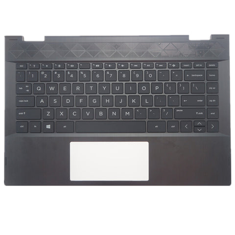 Laptop Upper Case Cover C Shell & Keyboard For HP Pavilion 14M-DH 14m-dh0000 14m-dh1000 x360 Black 