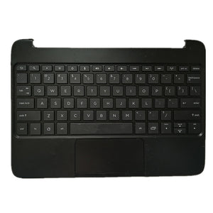 Laptop Upper Case Cover C Shell & Keyboard & Touchpad For HP SlateBook 10-H 10-h000 10-H010NR x2 Black 