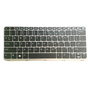 Laptop Keyboard For HP EliteBook x360 1020 G2 Black With Silver Frame US United States Edition