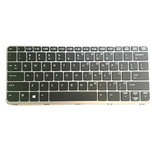 Laptop Keyboard For HP EliteBook 1030 G1  Black With Silver Frame US United States Edition