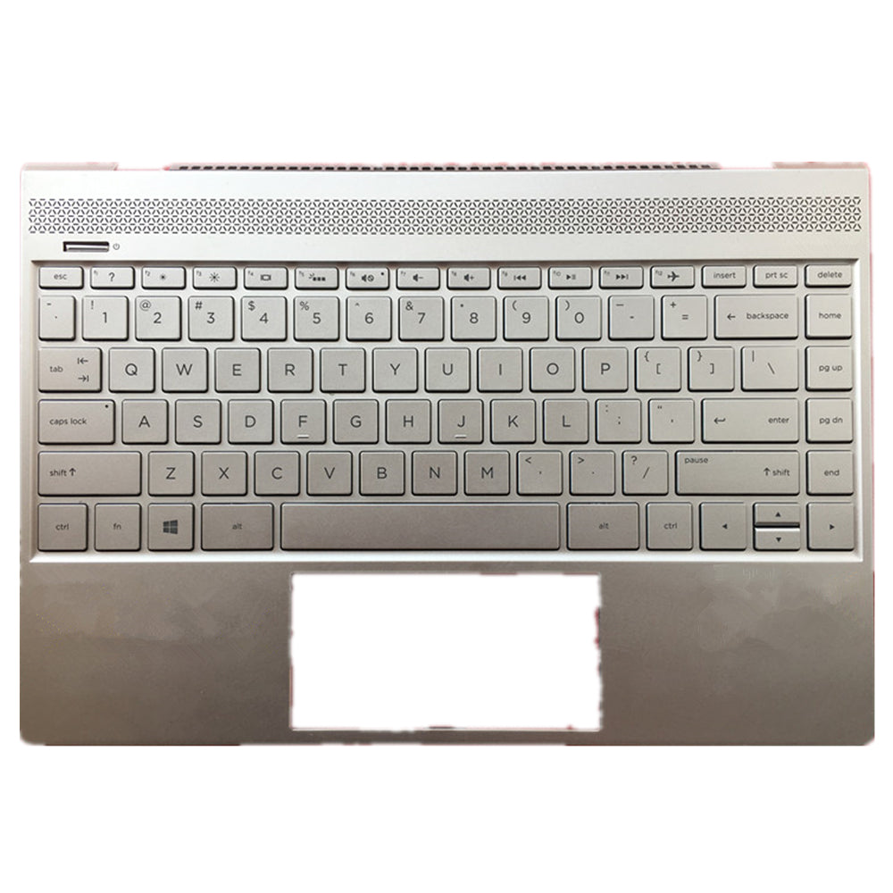 Laptop Upper Case Cover C Shell & Keyboard For HP ENVY 13-AD 13-ad000 13-ad100 Silver 