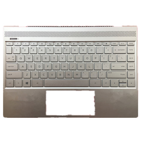 Laptop Upper Case Cover C Shell & Keyboard For HP ENVY 13-AH 13-ah0000 13-ah1000 13-AH0013TX 13-AH0016TX 13-AH0008TU Silver 
