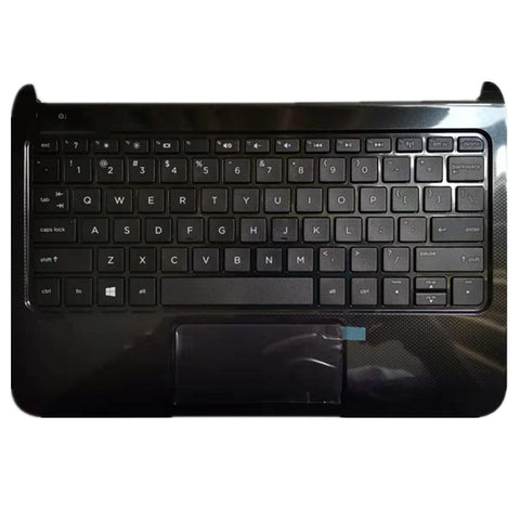 Laptop Upper Case Cover C Shell & Keyboard & Touchpad For HP Pavilion 11-E 11-e000 11-e100 TouchSmart 11-e000 11-e100 Black 