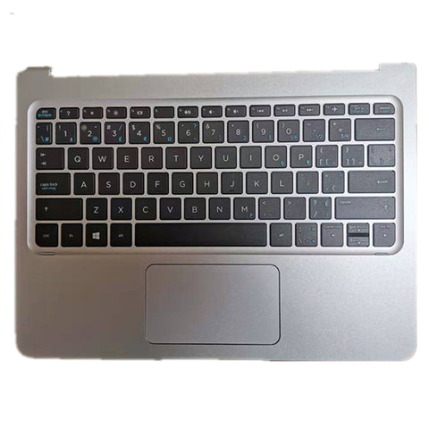 Laptop Upper Case Cover C Shell & Keyboard & Touchpad For HP ENVY 12-G 12-g000 Silver 