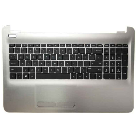 Laptop Upper Case Cover C Shell & Keyboard & Touchpad For HP 255 G5  Silver 