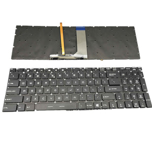 Laptop-Tastatur für MSI GL62 6QD-021XCN GL62 6QD-251XCN GL62 6QF-626XCN, Farbe Schwarz, US-Englische Ausgabe