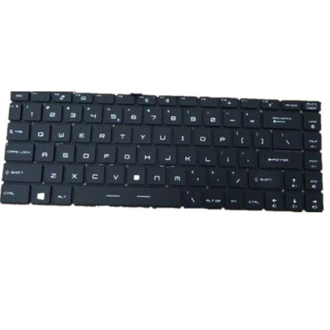 Laptop Keyboard For MSI WP65 Black US United States Edition