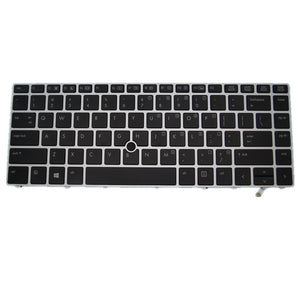 Laptop Keyboard For HP folio 9470m Colour Silver With withour Backlight US UNITED STATES edition