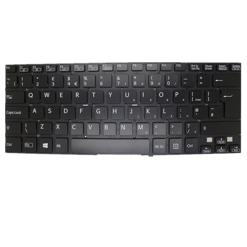 Laptop Keyboard For SONY SVT13 SVT13112FXS SVT13113FXS SVT13114GXS SVT13115FDS SVT13116FXS SVT13118FXS SVT131190S SVT131190X SVT1311CGXS SVT1311EFYS SVT13132CXS  Colour Black UK United Kingdom Edition